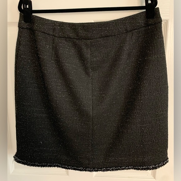 Lane Bryant Black and Silver Tweed Skirt - Picture 2 of 5
